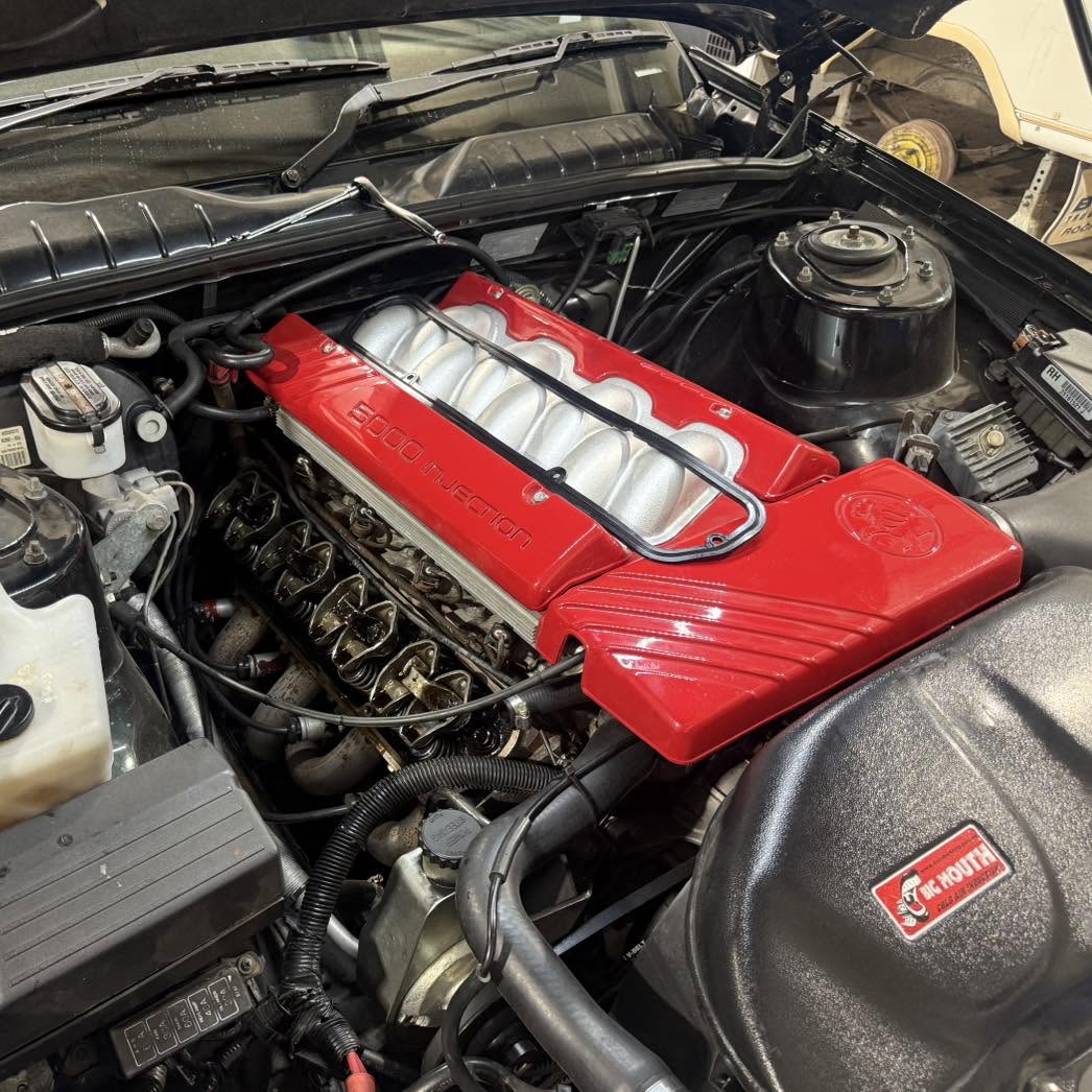 Vehicle undergoing servicing and maintenance at Amped Up Automotive